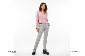 Outfit Lino Seta Melluso Navy - AI-Generated Model