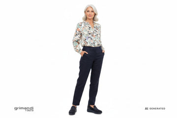 Outfit Ufficio Navy Melluso K55478 - AI-Generated Model