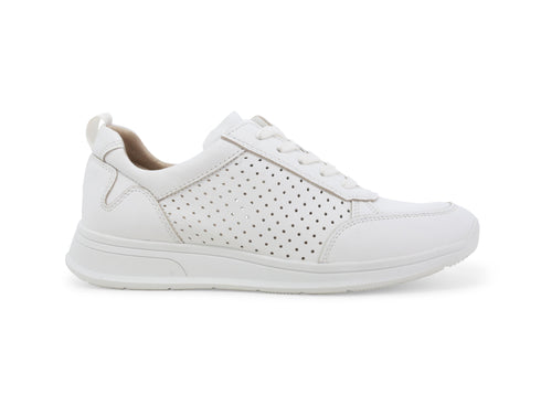 Melluso Scarpe Donna Casual Primavera Estate con Traforature Pelle Bianca K60108BK-244209