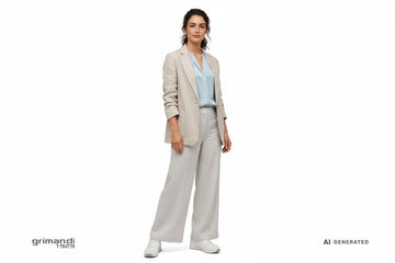 Outfit Ufficio Melluso White Runner - AI-Generated Model