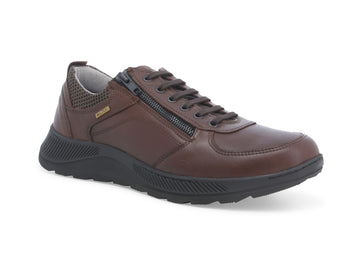 Melluso Winter Shoes Lace-up with Zip Waterproof Upper Leather