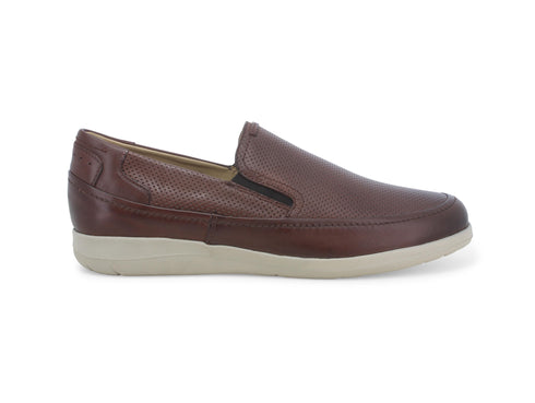 Melluso Scarpe Estive Uomo Senza Stringhe Tomaia Pelle Marrone U55364-233741