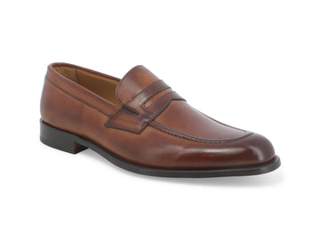Melluso Men's Classic Loafers with Band Leather Upper
