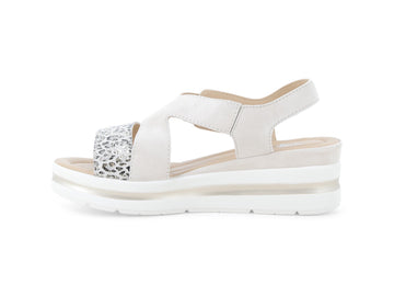 Melluso Sandalo Pelle Beige - Dettaglio laterale 019270-255929