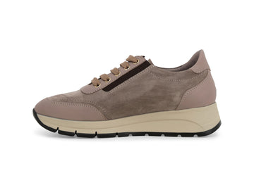 Melluso Sneaker Camoscio Beige - Dettaglio laterale R25093Q-264198
