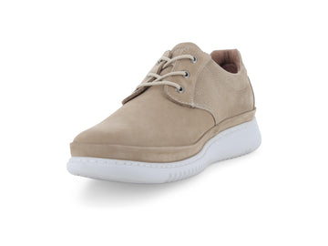 Melluso Stringata Camoscio Beige - Dettaglio punta U41139Q-259748