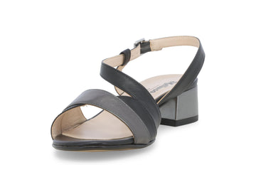 Melluso Sandalo Camoscio Nero - Dettaglio punta K35157Q-259359