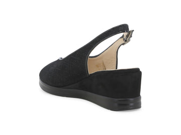 Melluso Sandalo Tessuto Nero - Dettaglio tacco R80335Q-259112