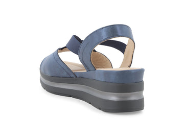 Melluso Sandalo Pelle Blu - Dettaglio tacco 019243Q-256033