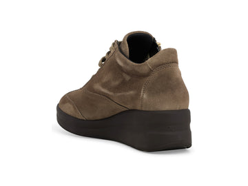 Melluso Sneaker Camoscio Beige - Dettaglio tacco R25625Q-262120