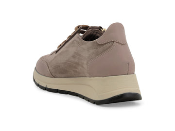 Melluso Sneaker Camoscio Beige - Dettaglio tacco R25093Q-264198