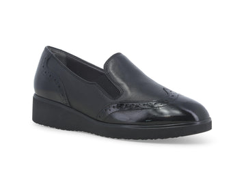 Melluso Women's Comfort Flat Shoes Slip-on Upper Leather