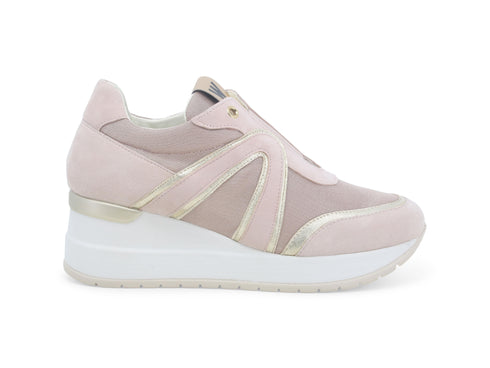 Melluso Scarpe Slip-on con Elastico tomaia Camoscio Tessuto Rosa Cipria R20442W-237892