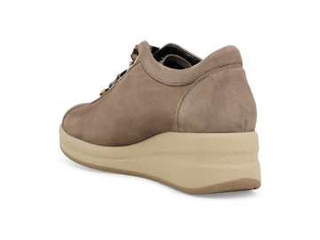 Melluso Sneaker Camoscio Beige - Dettaglio tacco R25656Q-264130