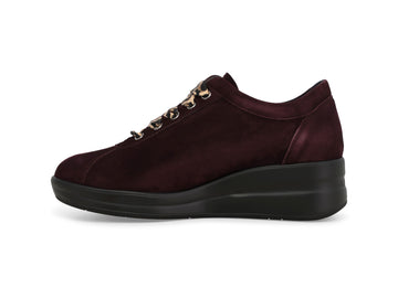 Melluso Sneaker Camoscio Bordeaux - Dettaglio laterale R25656Q-261970