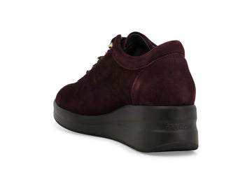 Melluso Sneaker Camoscio Bordeaux - Dettaglio tacco R25656Q-261970