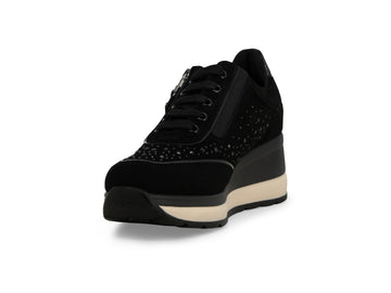 Melluso Sneaker Camoscio Nero - Dettaglio punta R25563Q-262337