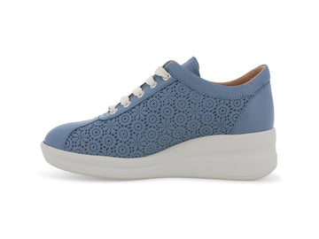 Melluso Sneaker Pelle Blu - Dettaglio laterale R20265-256381