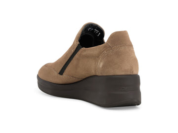 Melluso Sneakers Camoscio Beige - Dettaglio tacco R25634Q-264152