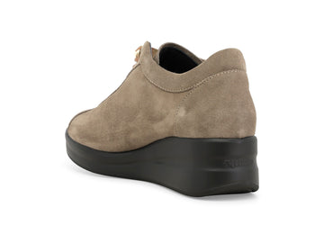 Melluso Sneakers Camoscio Beige - Dettaglio tacco R25656Q-261966