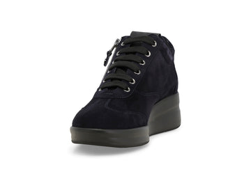 Melluso Sneakers Camoscio Blu - Dettaglio punta R25625Q-262454