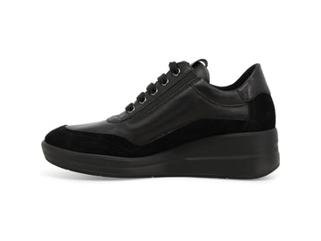 Melluso Sneakers Pelle Nero - Dettaglio laterale R25655Q-264125