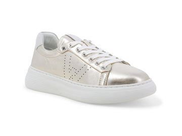 Melluso Women's Spring Sneakers Metallic Upper Leather