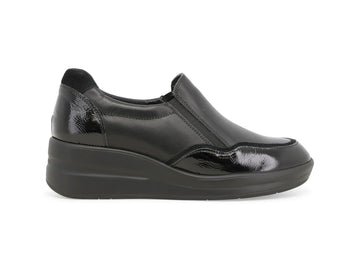Melluso Sneakers Donna in Pelle Nera con Zeppa R25641Q-264126