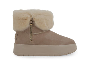 Melluso Stivaletti Donna in Camoscio Beige con Zeppa 093501Q-265333