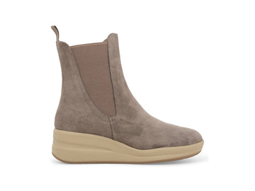Melluso Stivaletti Donna in Camoscio Beige con Zeppa R25651Q-262092