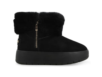 Melluso Stivaletti Donna in Camoscio Nero con Zeppa 093501Q-261644