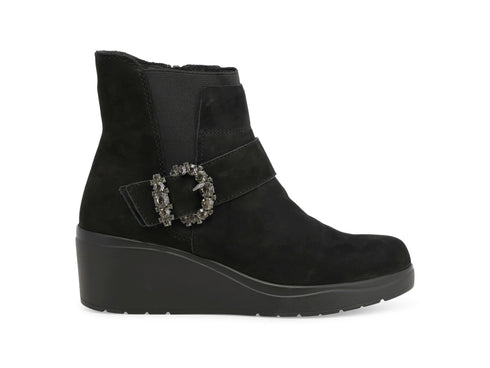 Melluso Stivaletti Donna in Camoscio Nero con Zeppa K53019Q-262045