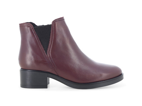 Melluso Stivaletti Donna in Pelle Bordeaux con Zip K91863Q-261972
