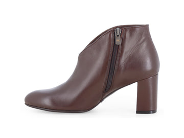 Vista laterale e silhouette stivaletti Melluso Donna in pelle marrone