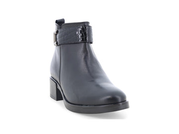 Calzature Melluso Donna comode: stivaletti in pelle nera K91865Q-261990