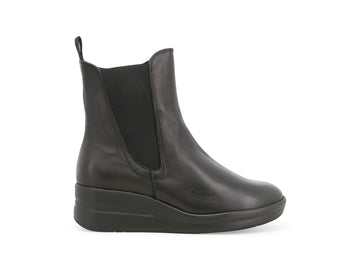 Melluso Stivaletti Donna in Pelle Nera con Zeppa R25651Q-262602