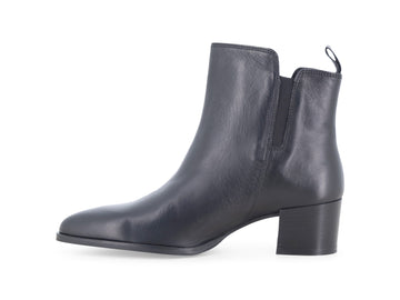 Vista laterale e silhouette stivaletti Melluso Donna in pelle nera