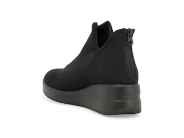 Dettaglio tacco zeppa 5 cm e suola gomma stivaletti Melluso