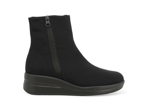 Melluso Stivaletti Donna in Tessuto Nero con Zeppa R25628Q-261974
