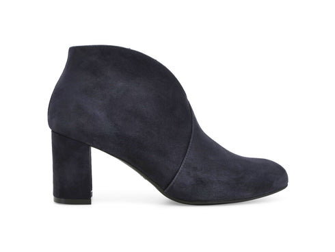 Melluso Stivaletto Blu Navy in Camoscio con Tacco e Zip Interna Z420Z-252389