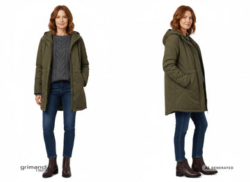 Look informale con stivaletti Melluso bordeaux borchie - AI-Generated Model