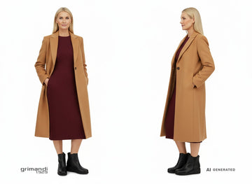 Look classico con stivaletti Melluso neri - AI-Generated Model