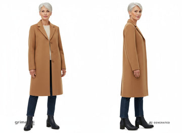 Look casual chic con stivaletti Melluso blu - AI-Generated Model