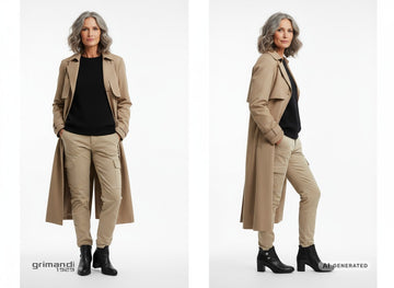Look urban chic con stivaletti Melluso pelle nera - AI-Generated Model