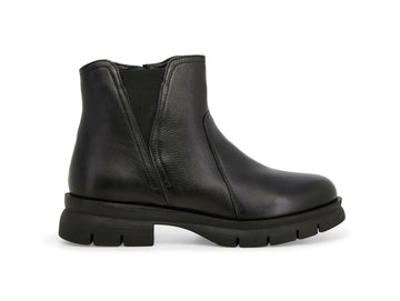 Melluso Stivaletto Casual Nero in Pelle con Zip e Carrarmato 034345Z-249714