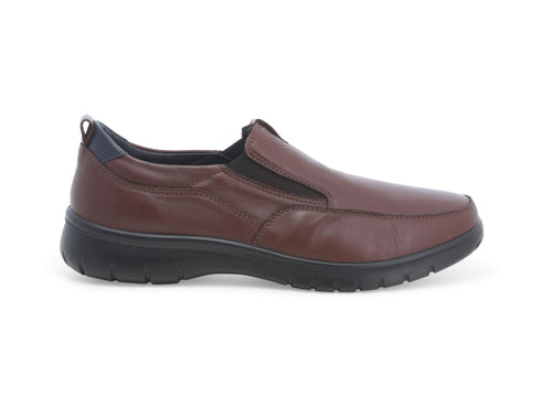 Melluso Uomo Scarpe Basse Senza Stringhe Tomaia Pelle Marrone U17123D-232992