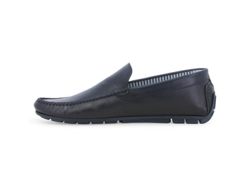 Melluso Mocassino Pelle Blu - Dettaglio laterale U16017Q-257218