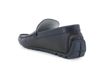 Melluso Mocassino Pelle Blu - Dettaglio tacco U16017Q-257218