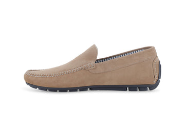 Melluso Mocassino Camoscio Beige - Dettaglio laterale U16017Q-255237