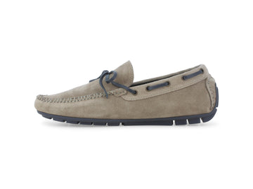 Melluso Mocassino Camoscio Beige - Dettaglio laterale U16007Q-260054